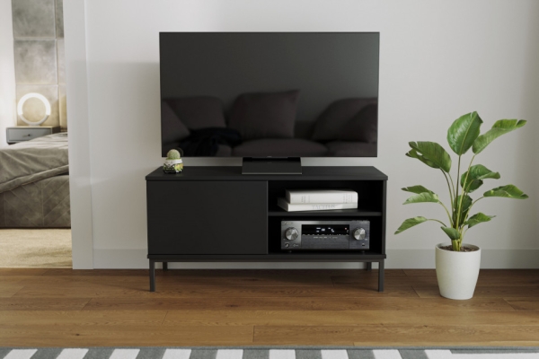 TV-Kommode ERISTO small schwarz für Wohnzimmer | www.artigo.at